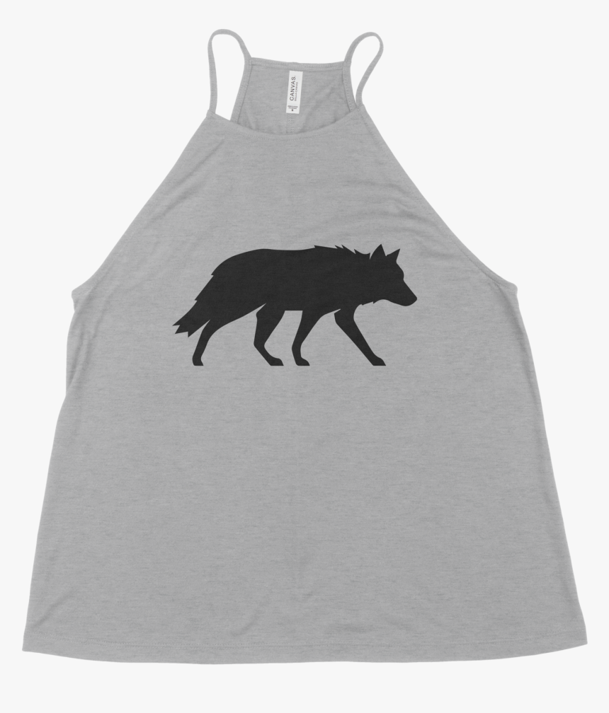 Win Well Wolf Logo Tank Gray 
 Class Lazyload Lazyload - Silhouette, HD Png Download