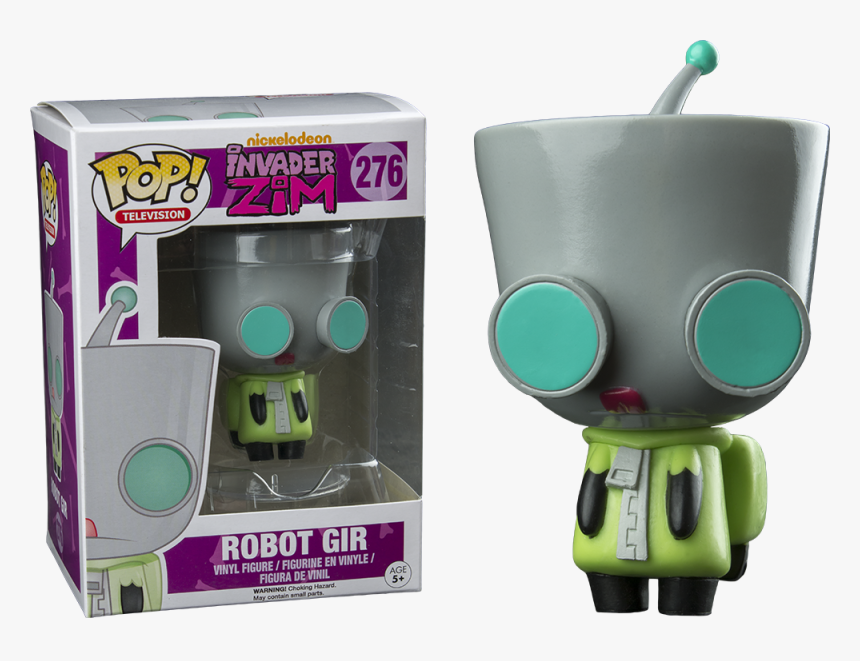 Robotgir - Invasor Zim Funko Pop, HD Png Download