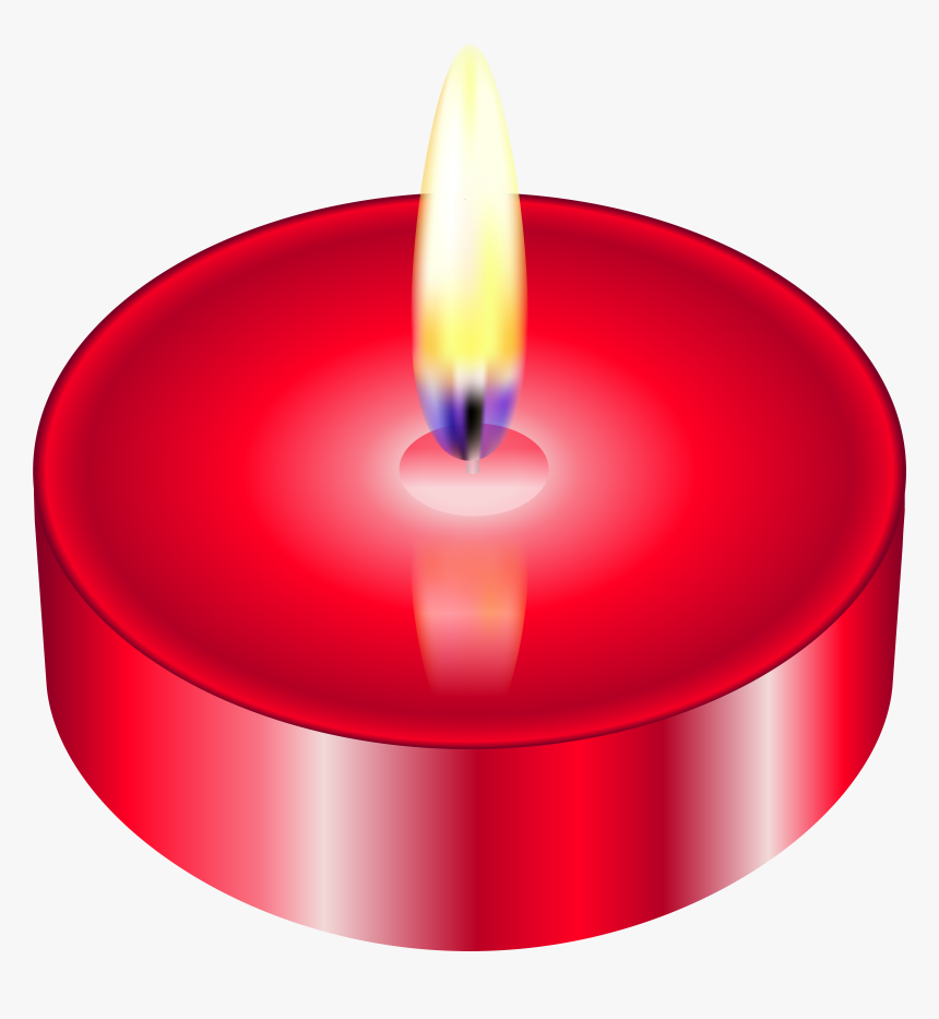 Red Tealight Png Clip Art, Transparent Png