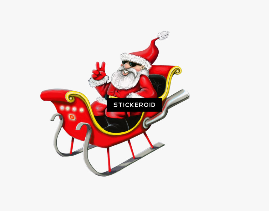 Transparent Santa Sleigh Silhouette Png - Χρόνια Πολλά Σε Ολουσ, Png Download