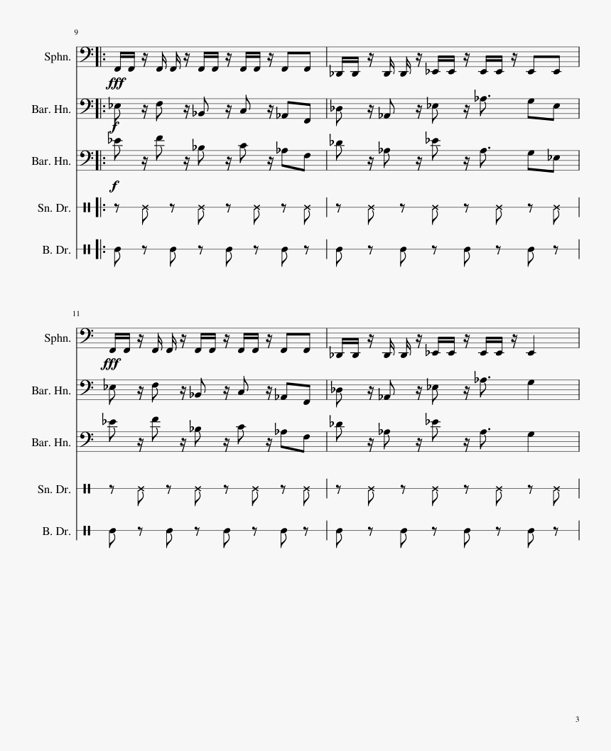Undyne The Undying Sheet Music 3 Of 12 Pages , Png - Sheet Music, Transparent Png