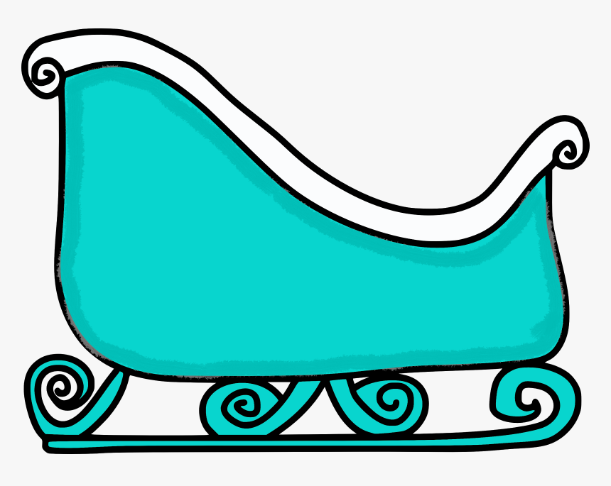 Clip Art - Sleigh Clip Art, HD Png Download
