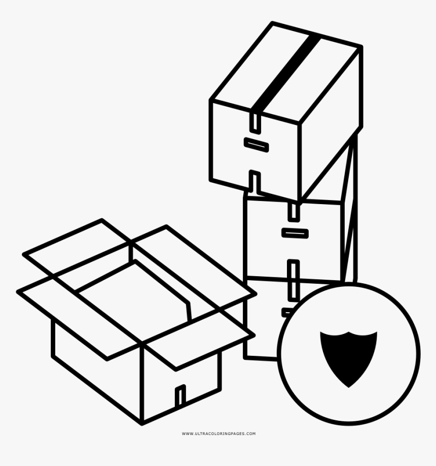 Moving Boxes Coloring Page - Return To Sender Icon, HD Png Download