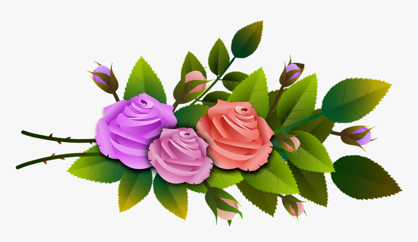 Roses, Flowers, Bouquet, Branch, Floral, Flowery - Ramos De Flores Png, Transparent Png