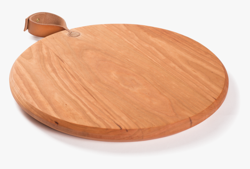 Round Cutting Board With Leather Handle 
 Class Lazyload, HD Png Download