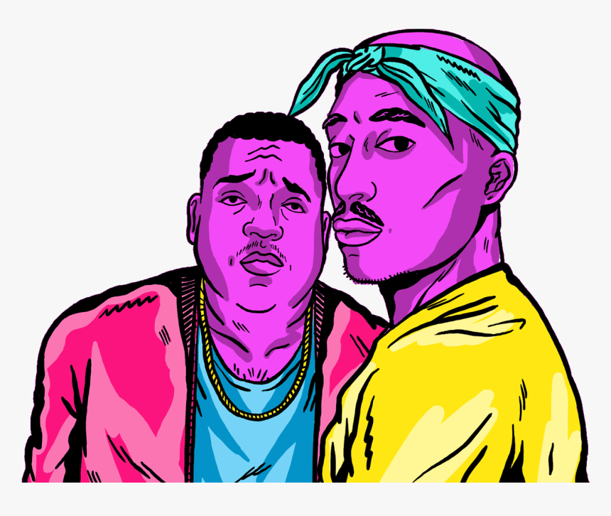 2pac Avec Son Arme, HD Png Download