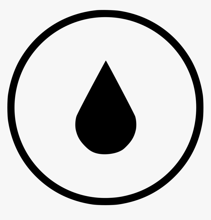 Drop Water Ink Settings Color Options Print - Peace Sign, HD Png Download