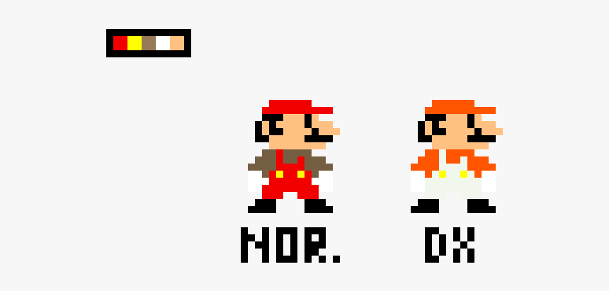 Mario Et Luigi Pixel, HD Png Download