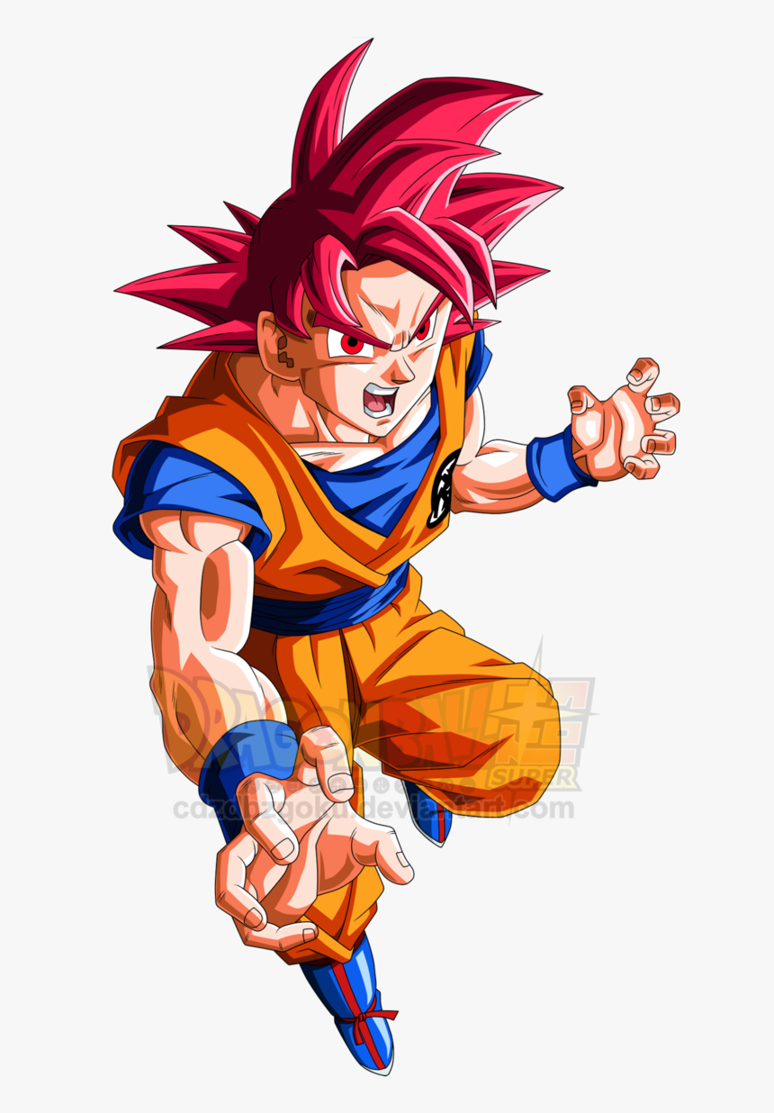 Gods - Goku Ssj God Png, Transparent Png