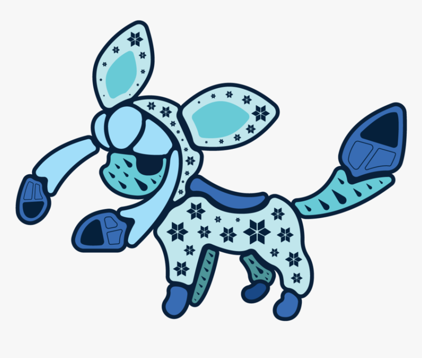 Glaceon-sticker , Png Download - Cartoon, Transparent Png