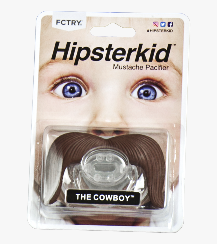 Mustache Pacifier, Mustachifier, The Cowboy, Handlebar - Pacifier, HD Png Download