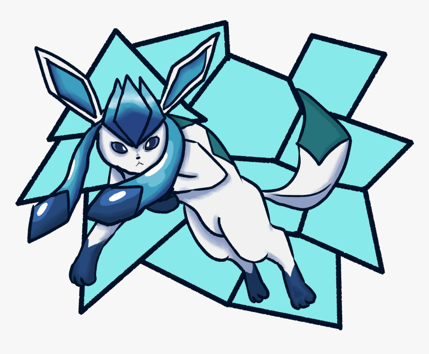Glaceon - Cartoon, HD Png Download