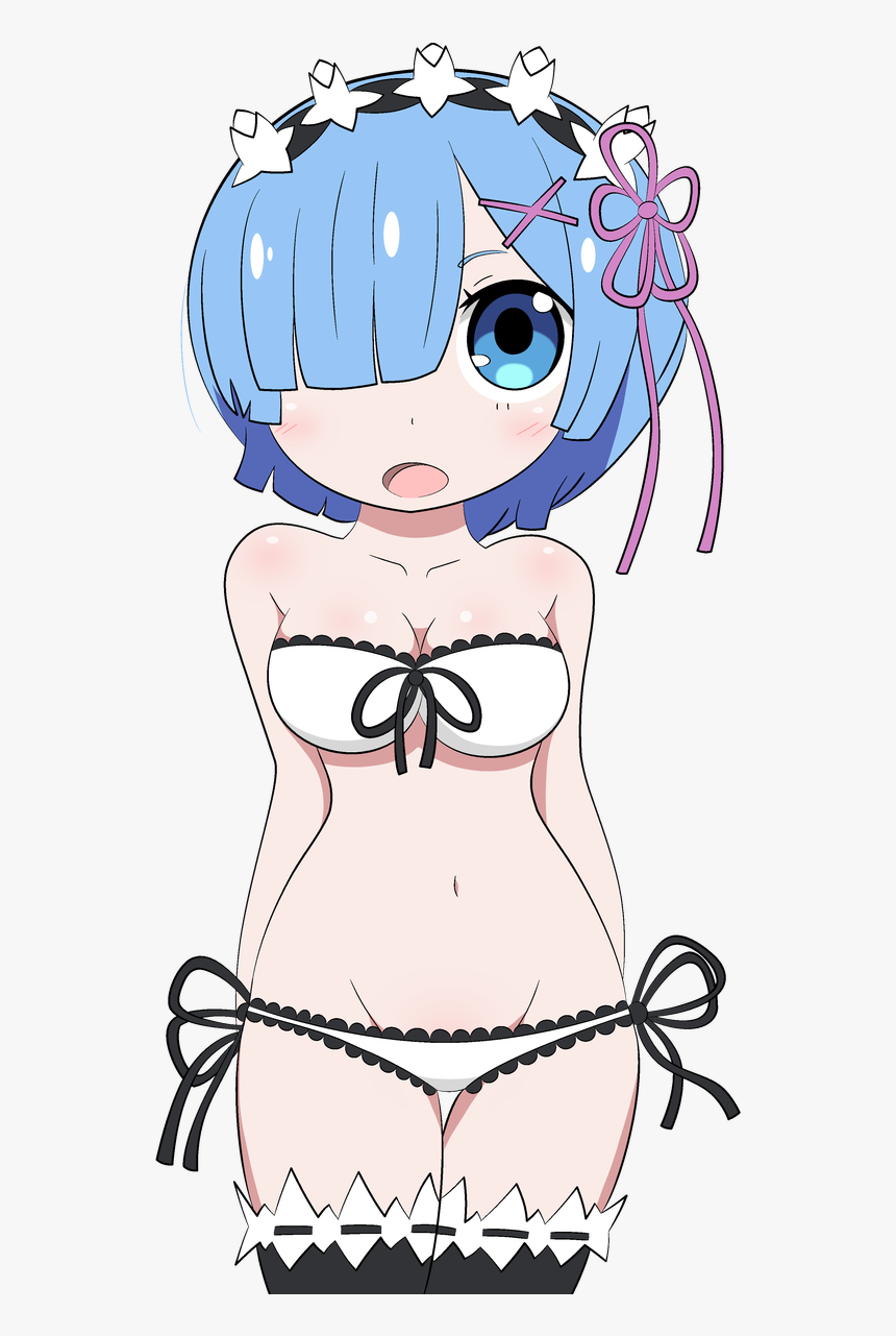 Cute Rem - Re Zero Rem Transparent Bikini, HD Png Download