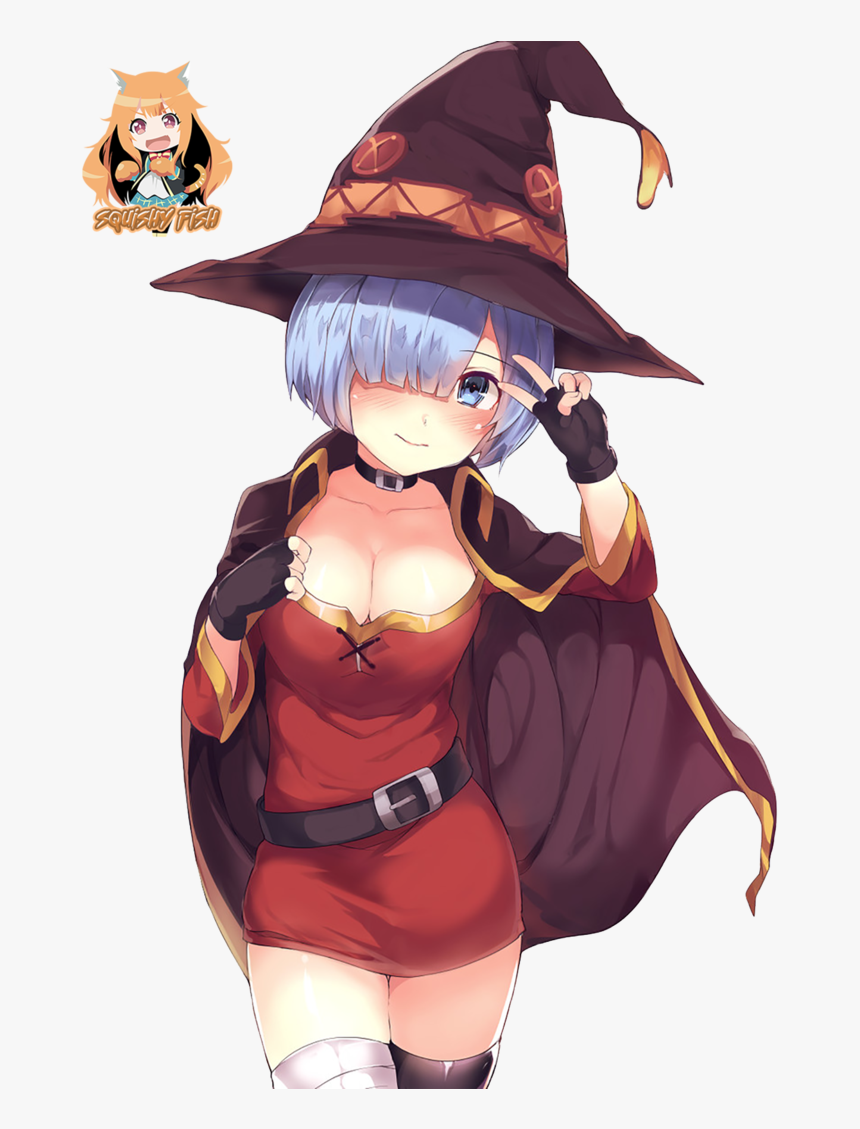 Transparent Megumin Png - Megumin X Rem, Png Download