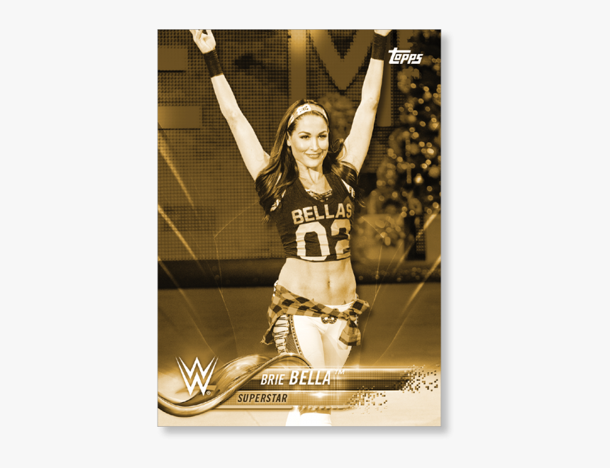 2018 Topps Wwe Brie Bella Base Poster Gold Ed - Magento, HD Png Download