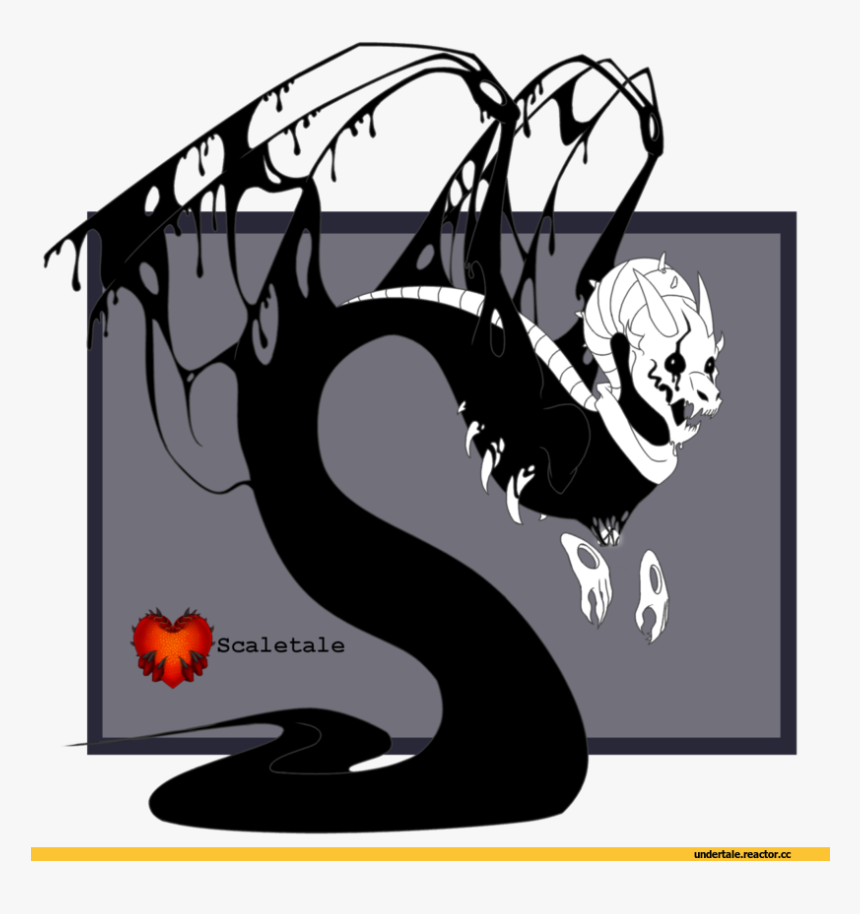 Transparent Undertale Heart Png - Dragon Tale Undertale, Png Download