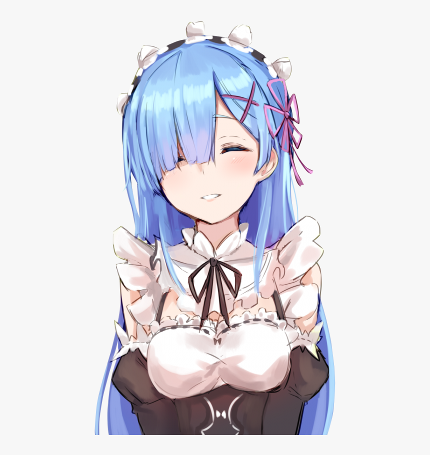 #rem #re Zero #re - Rem Re Zero Long Hair, HD Png Download