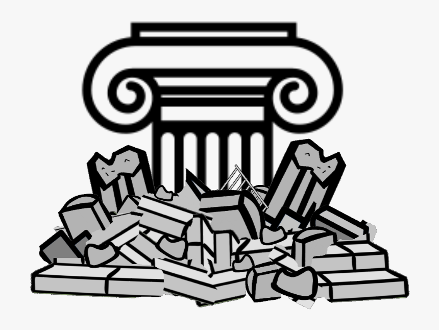 Six Pillars - Pile Of Rubble Clipart, HD Png Download