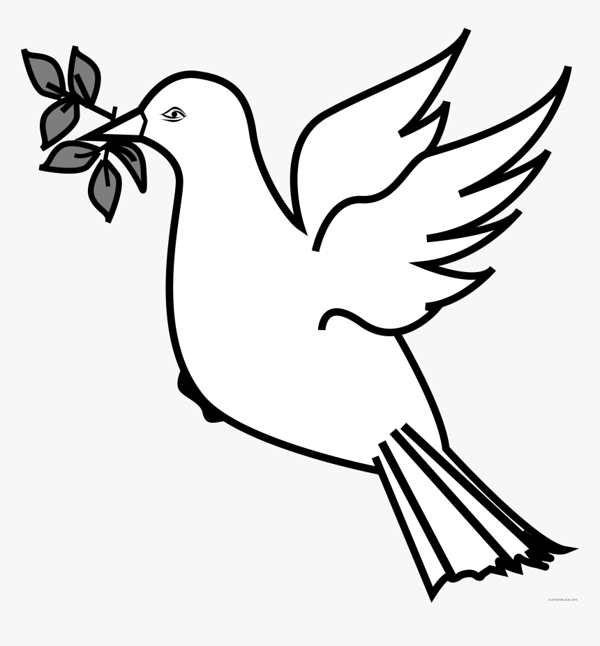 Clip Art Olive Branch Doves As Symbols Openclipart - Dove And Olive Branch Png, Transparent Png