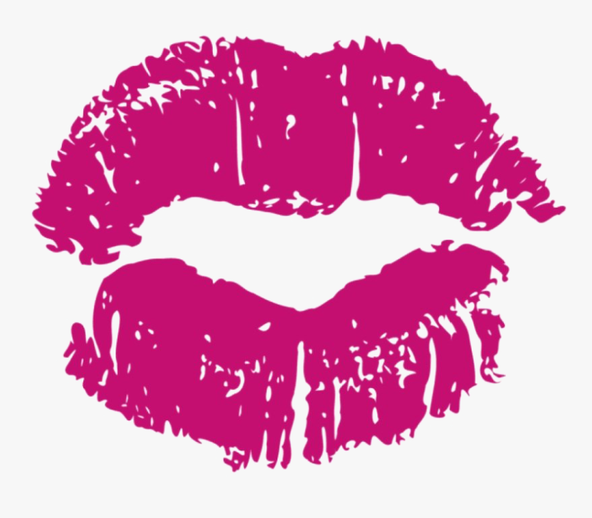 Kiss Mark - Pink Kiss Lips Clipart, HD Png Download