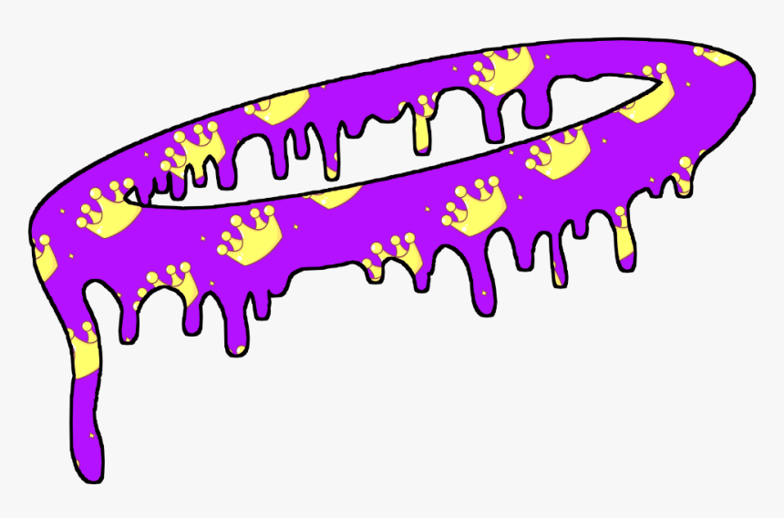 #hola #angel #crown #hat #drip #purple #dripping #frame - Dripping Frame Png, Transparent Png