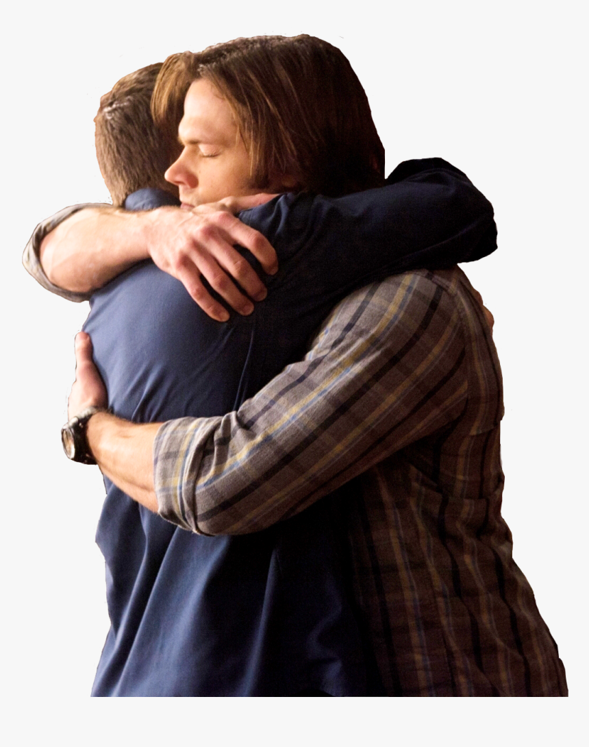 Supernatural Spn Spnfamily Samwinchester Deanwinchester - Dean And Sam Winchester Hugging, HD Png Download