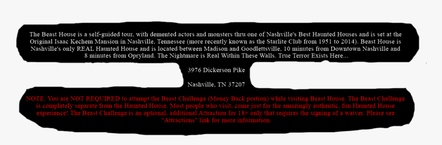 Haunted House In Tennessee Waiver, HD Png Download