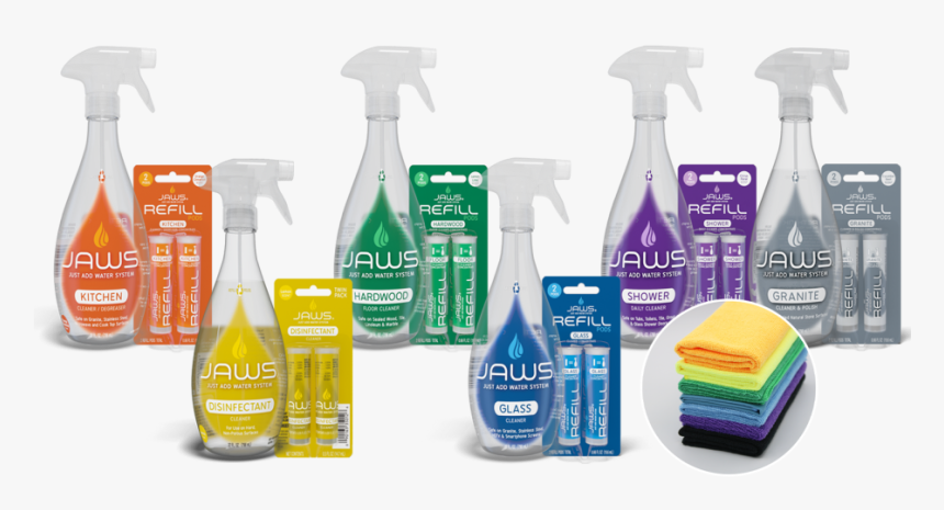 Transparent Cleaning Supplies Png - Jaws Clean Packaging, Png Download