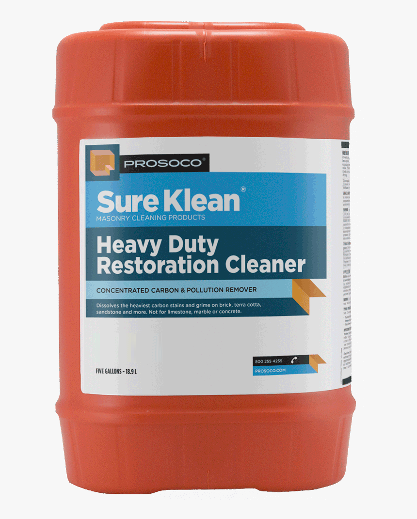 Heavy Duty Restoration Cleaner 5 Gal - Prosoco Sure Klean 600, HD Png Download