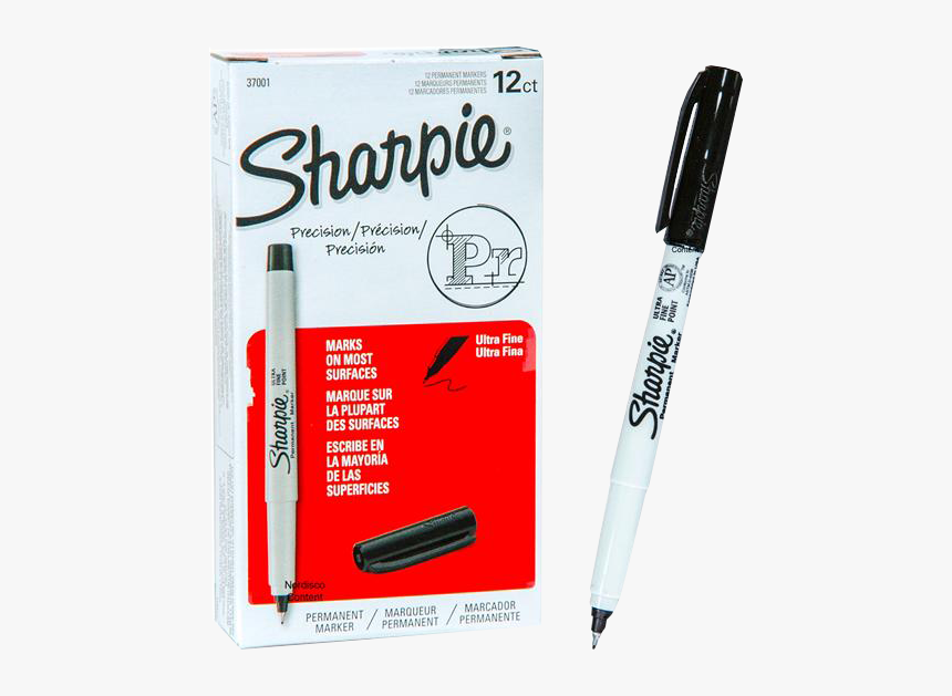 Ultra Fine Black Sharpies, HD Png Download