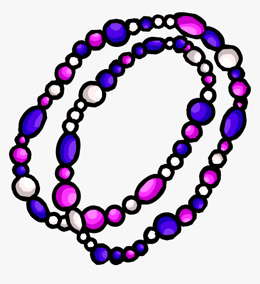 Transparent Mardi Gras Clipart - Beaded Necklace Clip Art, HD Png Download