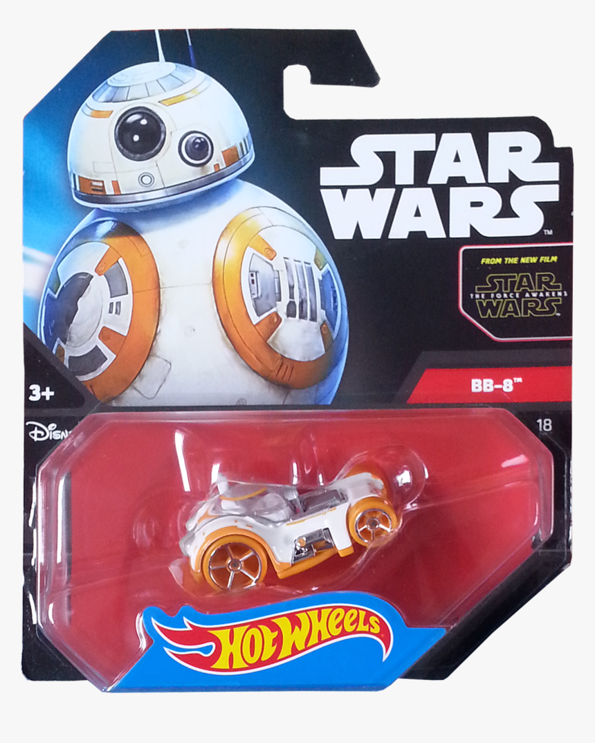 Bb-8 Package Front - Hot Wheels Star Wars Bb 8 Character Car, HD Png Download