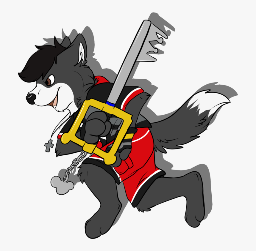 Red The Keyblade Wielder - Cartoon, HD Png Download