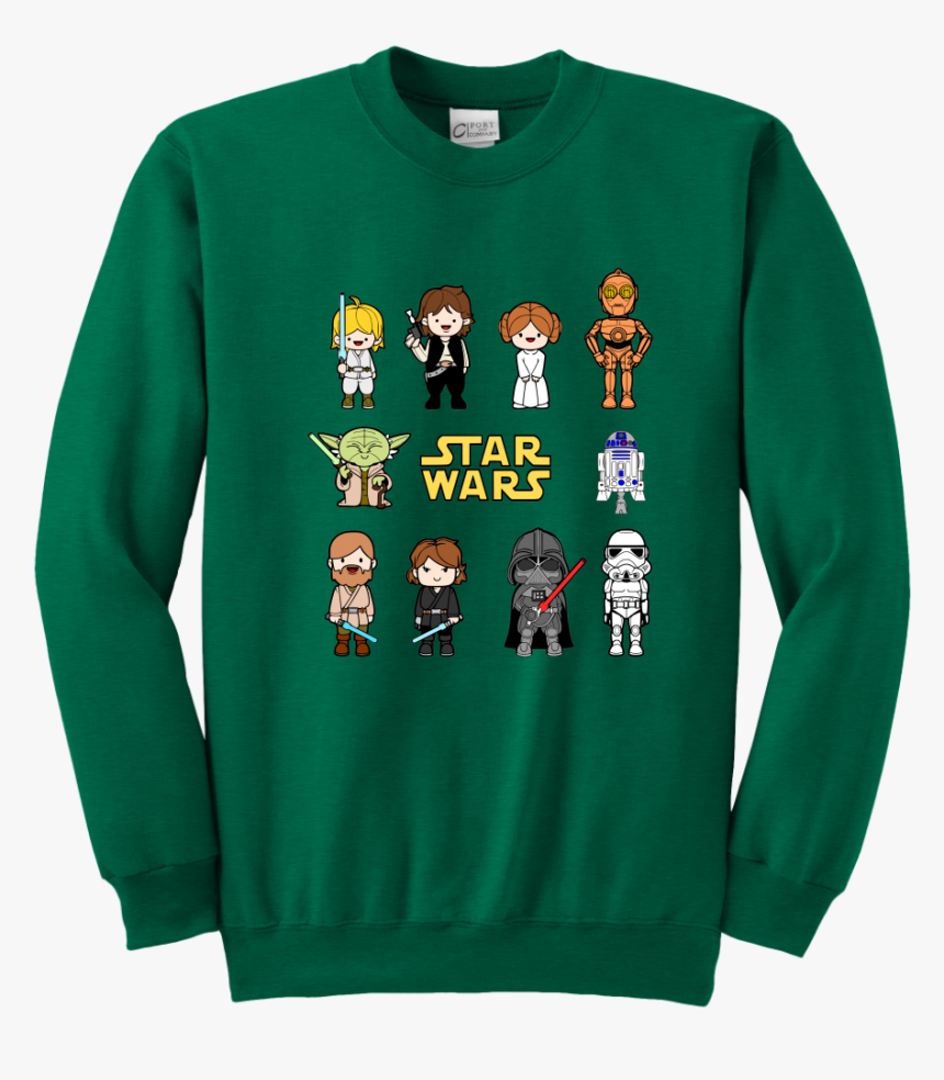 Transparent Star Wars Yoda Png - Long-sleeved T-shirt, Png Download