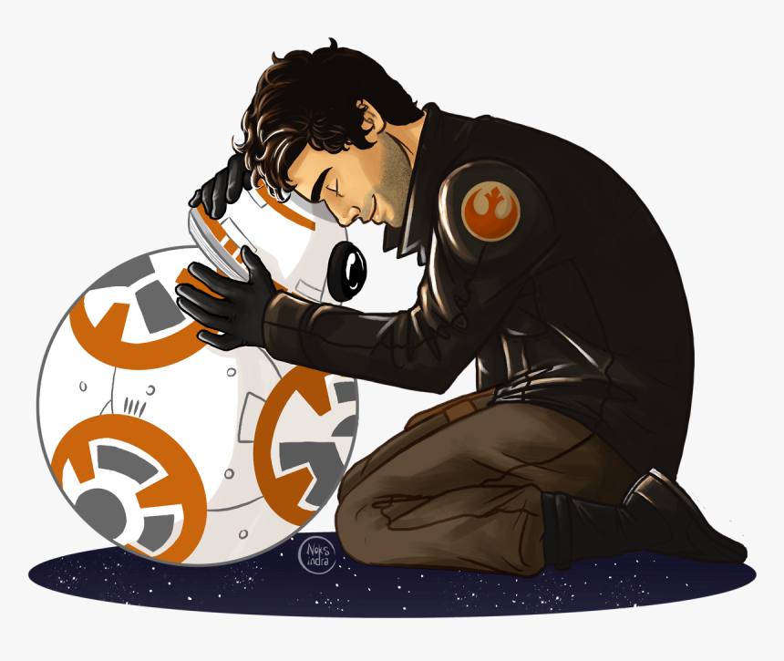 “ “family Pic - Star Wars Poe And Bb8, HD Png Download
