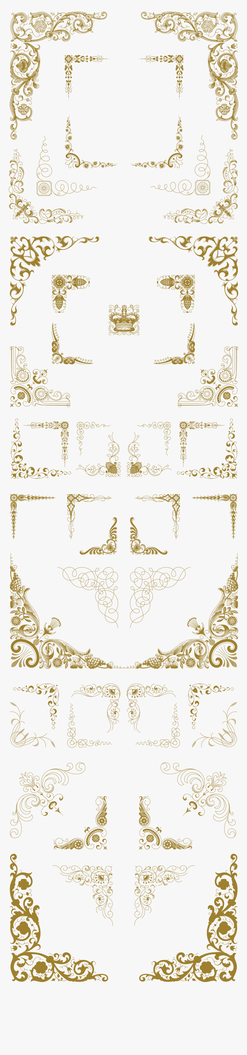 Luxurious Flourishes Vector Pack - Motif, HD Png Download
