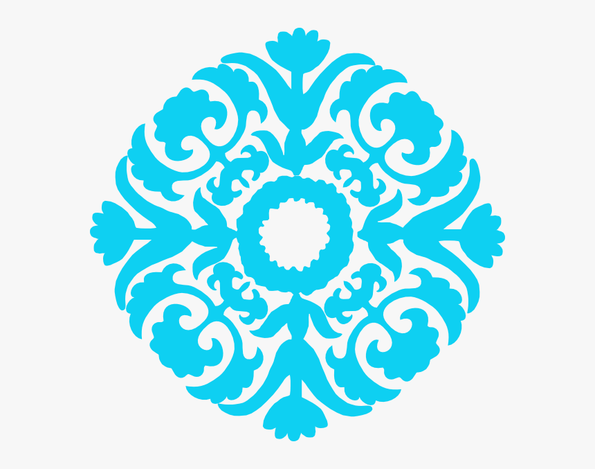 Damask Flourish Svg Clip Arts - Vector Flowers Box Png, Transparent Png