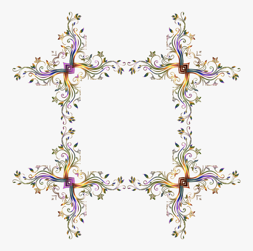 Flourishes Clipart Gold - Ornament Background Website Png, Transparent Png