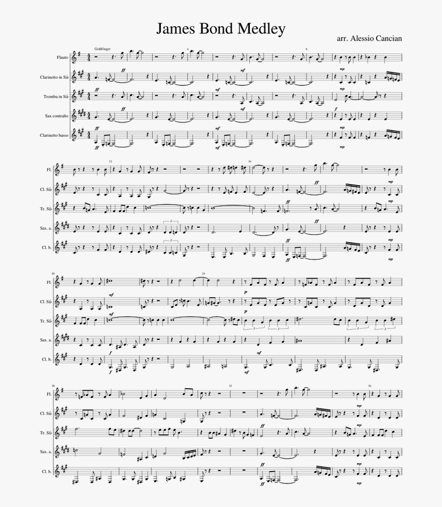Pokemon Theme Red And Blue Alto Sax Sheet Music, HD Png Download