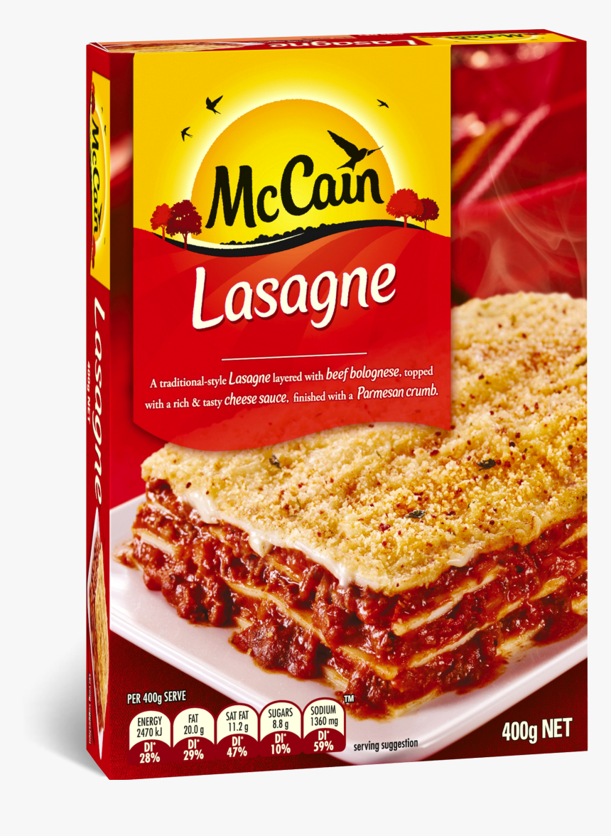 Cooking Frozen Lasagna - Mccain Lasagne, HD Png Download