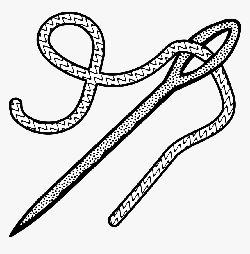 Lineart Clip Arts - Needle Clipart, HD Png Download