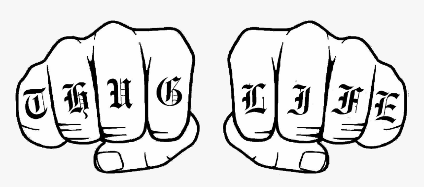 Transparent Thug Life Png - Thug Life Png Hand, Png Download