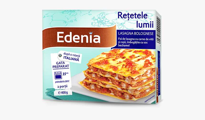 Lasagne Bolognese Sauce Recipe Vegetarian Cuisine Food - Lasagna Edenia, HD Png Download