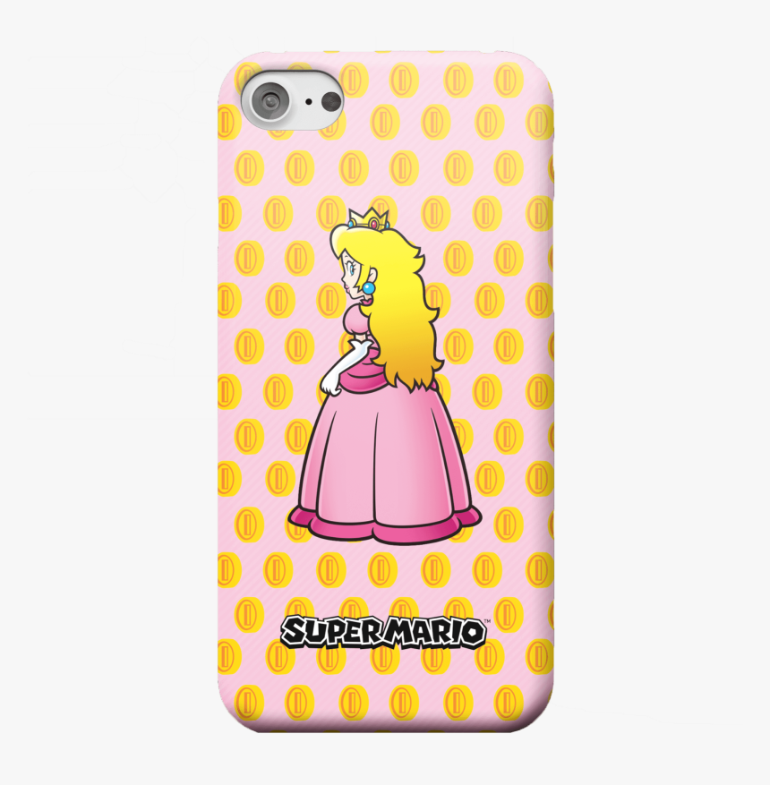 Nintendo Super Mario Princess Peach Peeking Phone Case - Mobile Phone Case, HD Png Download