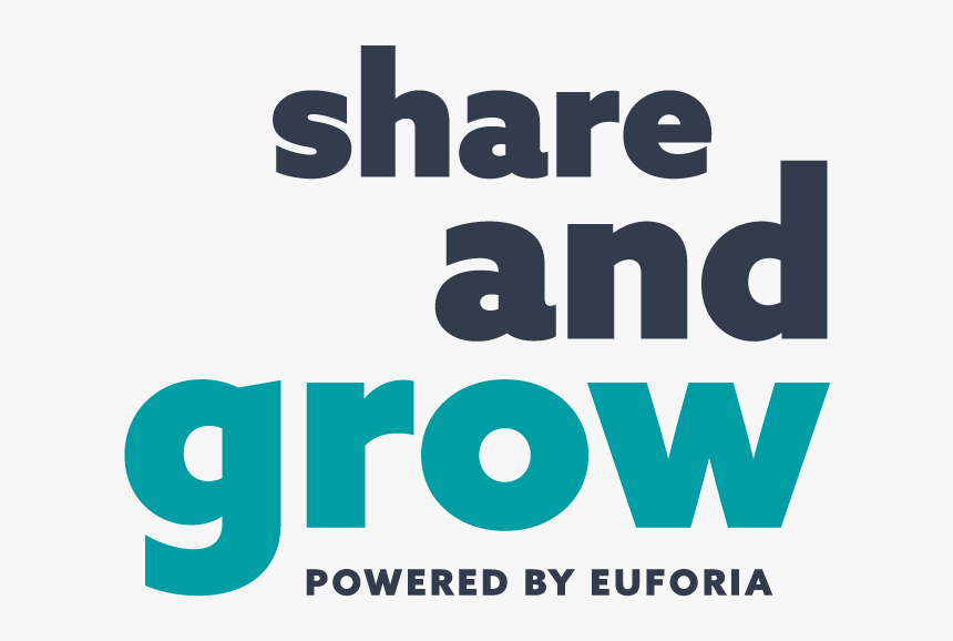 Euforia Shareandgrow Logo Sub Pos Rgb - Graphic Design, HD Png Download