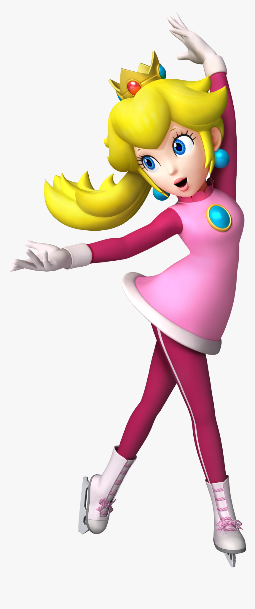 Peach Mario And Sonic At The Olympic Winter Games, HD Png Download