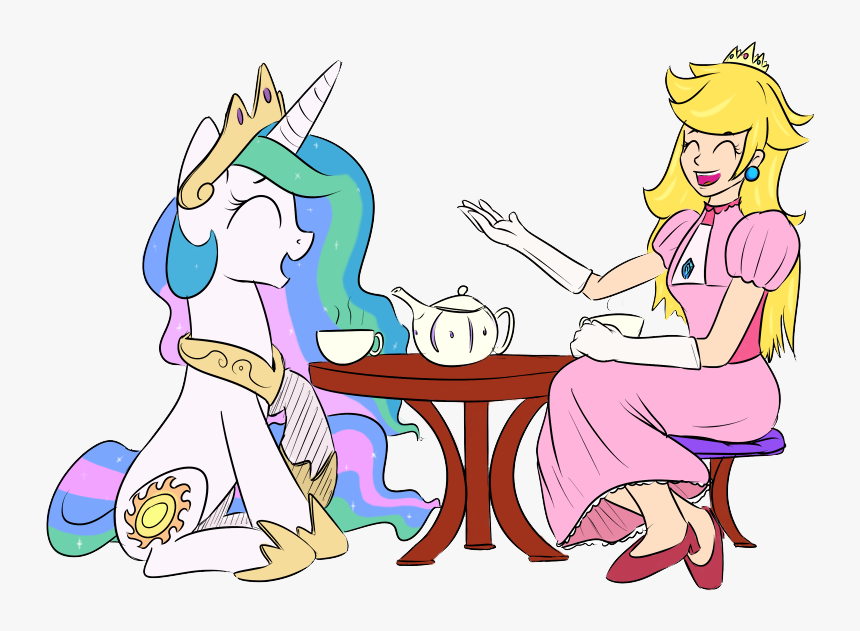 Princess Peach And Princess Celestia, HD Png Download