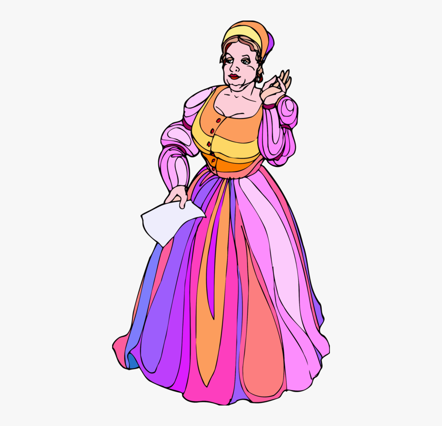 Pink,gown,flower - Lady Macbeth Clip Art, HD Png Download