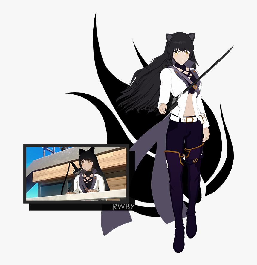 After Leaving The Organization, Blake Enrolled At Beacon - Cartoon, HD Png Download