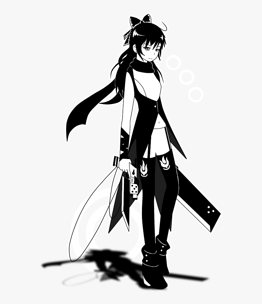 Rwby - Rwby Fanart Black And White, HD Png Download